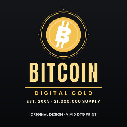 Gold Bitcoin Shirt, Digital Gold T-Shirt, Bitcoin Gift For Men, Crypto Investor Tee, BTC Shirt, Bitcoin Lover Gift