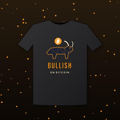 Bitcoin Bull Shirt, Bullish On Bitcoin T-Shirt, Crypto Bull Market Tee, Bitcoin Gift For Men, Crypto Trader Gift