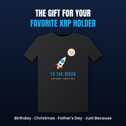 XRP To The Moon Shirt, Army T-Shirt, Rocket Crypto Tee, Altcoin Holder Gift, Crypto Investor Gift, Ripple Fan Shirt