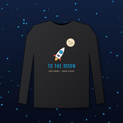 XRP To The Moon Long Sleeve Shirt, Army Tee, Rocket Crypto Shirt, Altcoin Holder Gift