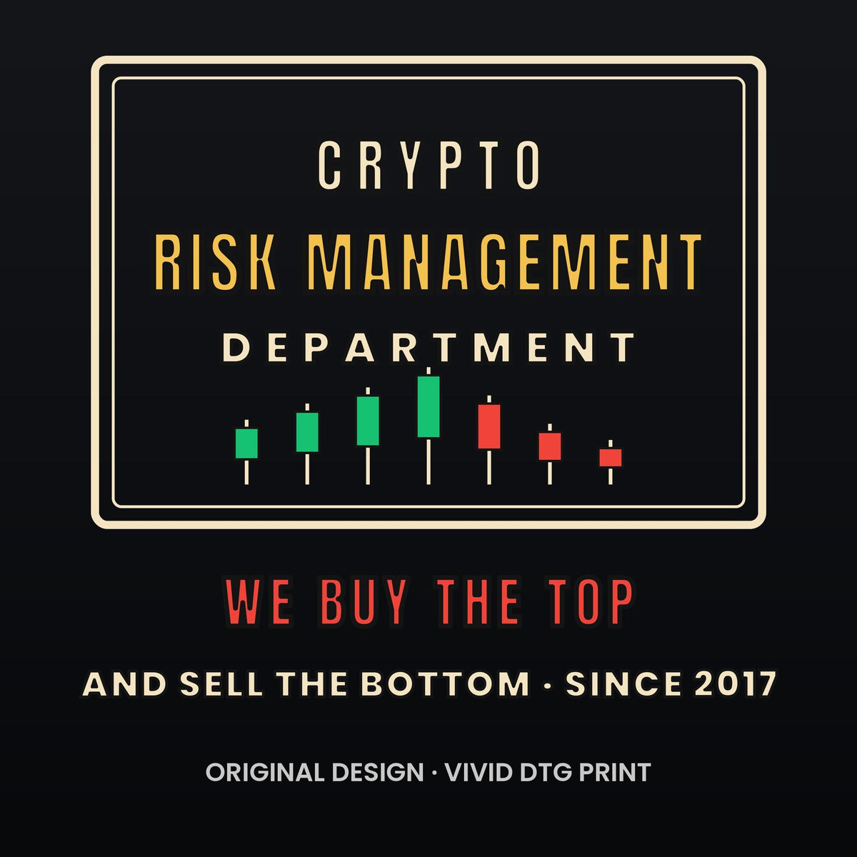 Crypto Risk Management Department Long Sleeve Shirt, Funny Crypto Tee, Buy The Top Shirt, Trader Gift