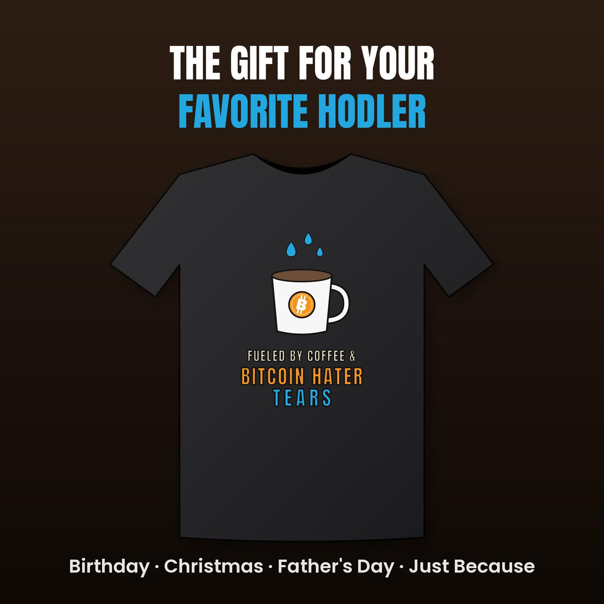 Bitcoin Hater Tears Shirt, Funny Bitcoin T-Shirt, Coffee And Crypto Tee, Bitcoin Gift, Crypto Humor Shirt