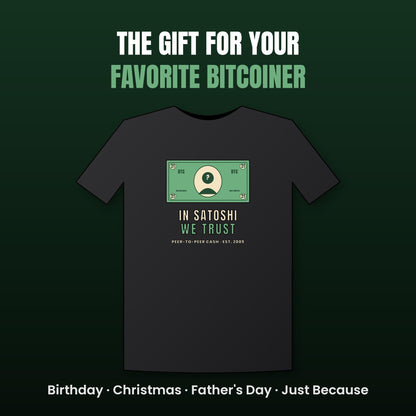 In Satoshi We Trust Shirt, Bitcoin Banknote T-Shirt, Funny Bitcoin Tee, Crypto Gift For Men, Satoshi Nakamoto Shirt