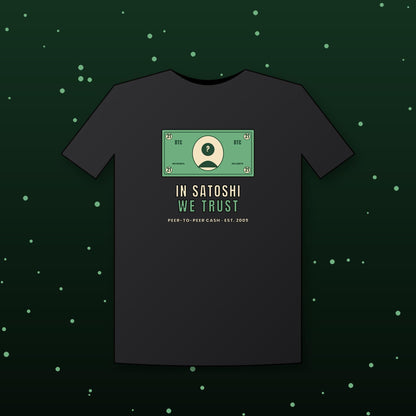 In Satoshi We Trust Shirt, Bitcoin Banknote T-Shirt, Funny Bitcoin Tee, Crypto Gift For Men, Satoshi Nakamoto Shirt