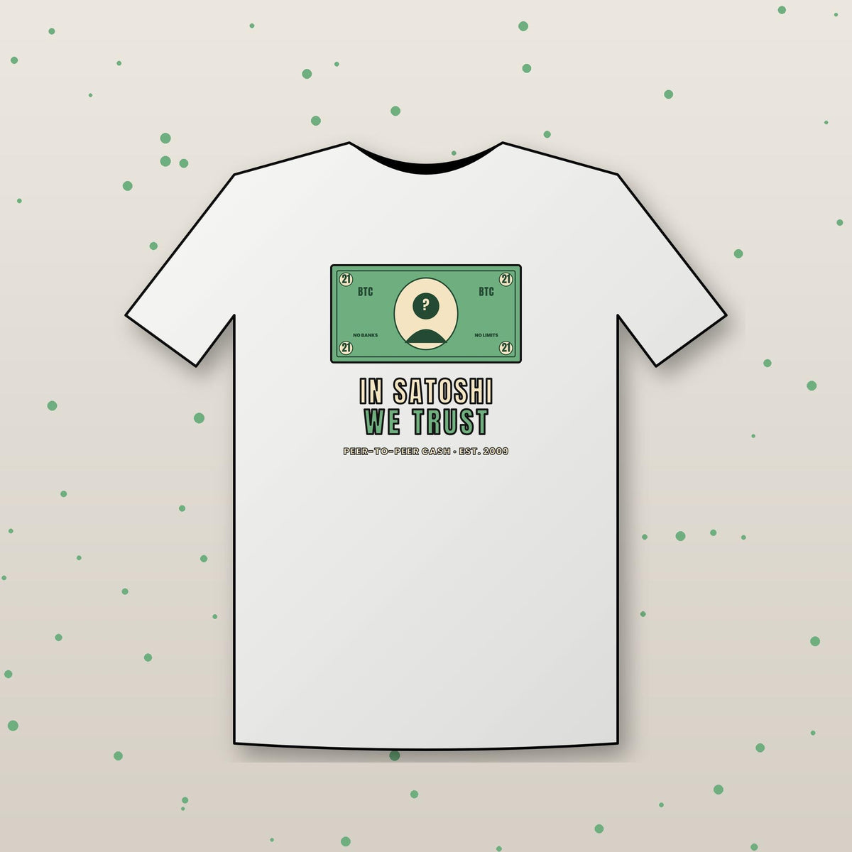 In Satoshi We Trust Shirt, Bitcoin Banknote T-Shirt, Funny Bitcoin Tee, Crypto Gift For Men, Satoshi Nakamoto Shirt