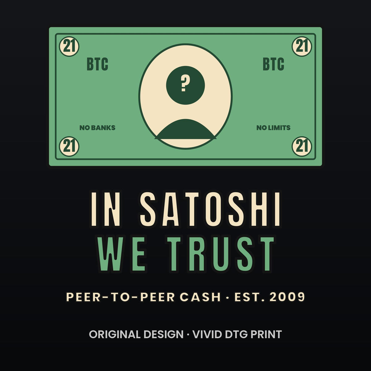 In Satoshi We Trust Long Sleeve Shirt, Bitcoin Banknote Tee, Funny Bitcoin Shirt, Crypto Gift For Men