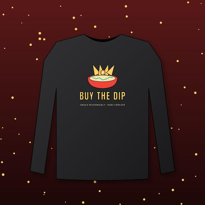 Buy The Dip Long Sleeve Shirt, Funny Bitcoin Tee, Chips And Dip Crypto Shirt, Crypto Trader Gift