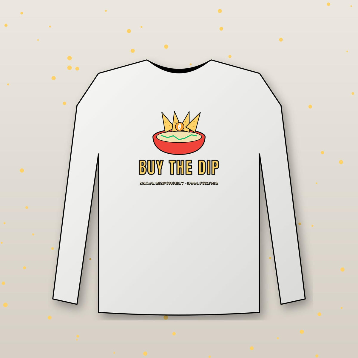 Buy The Dip Long Sleeve Shirt, Funny Bitcoin Tee, Chips And Dip Crypto Shirt, Crypto Trader Gift