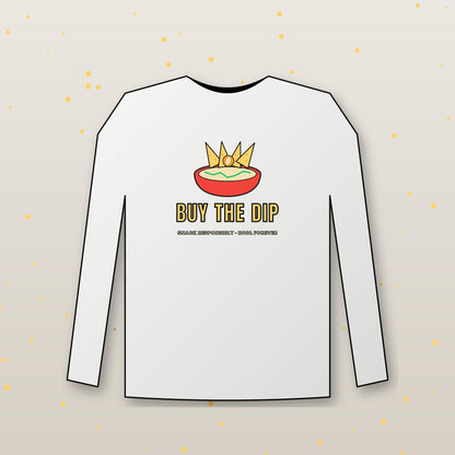 Buy The Dip Long Sleeve Shirt, Funny Bitcoin Tee, Chips And Dip Crypto Shirt, Crypto Trader Gift