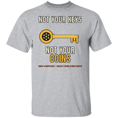 Not Your Keys Not Your Coins Shirt, Crypto Self Custody T-Shirt, HODL Tee, Crypto Wallet Gift, Blockchain Shirt, Bitcoin Ethereum Gift