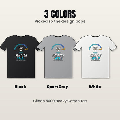 XRP Shirt, XRP Built For Speed Crypto T-Shirt, XRP Holder Gift, Cryptocurrency Tee, Crypto Investor Gift, Altcoin Shirt