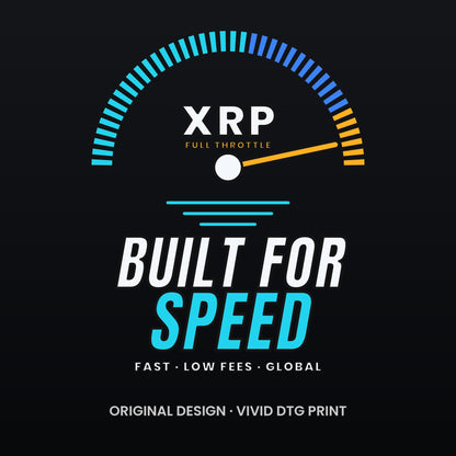 XRP Long Sleeve Shirt, XRP Built For Speed Crypto Tee, XRP Holder Gift, Cryptocurrency Shirt, Crypto Investor Gift