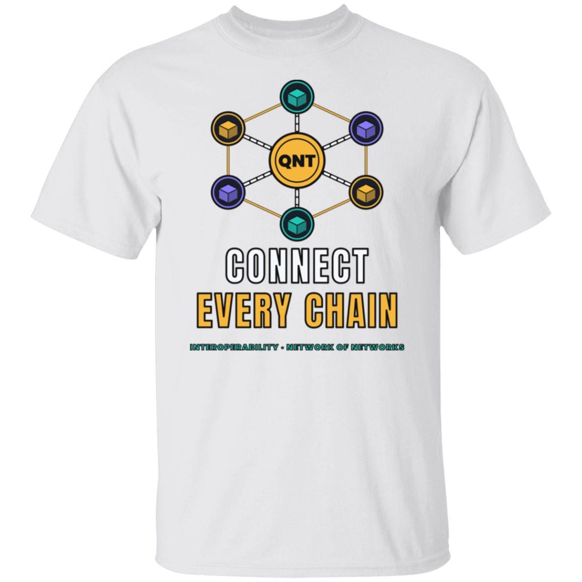 QNT Shirt, Quant Crypto T-Shirt, Connect Every Chain, QNT Holder Gift, Interoperability Tee, Blockchain Shirt, Crypto Investor Gift