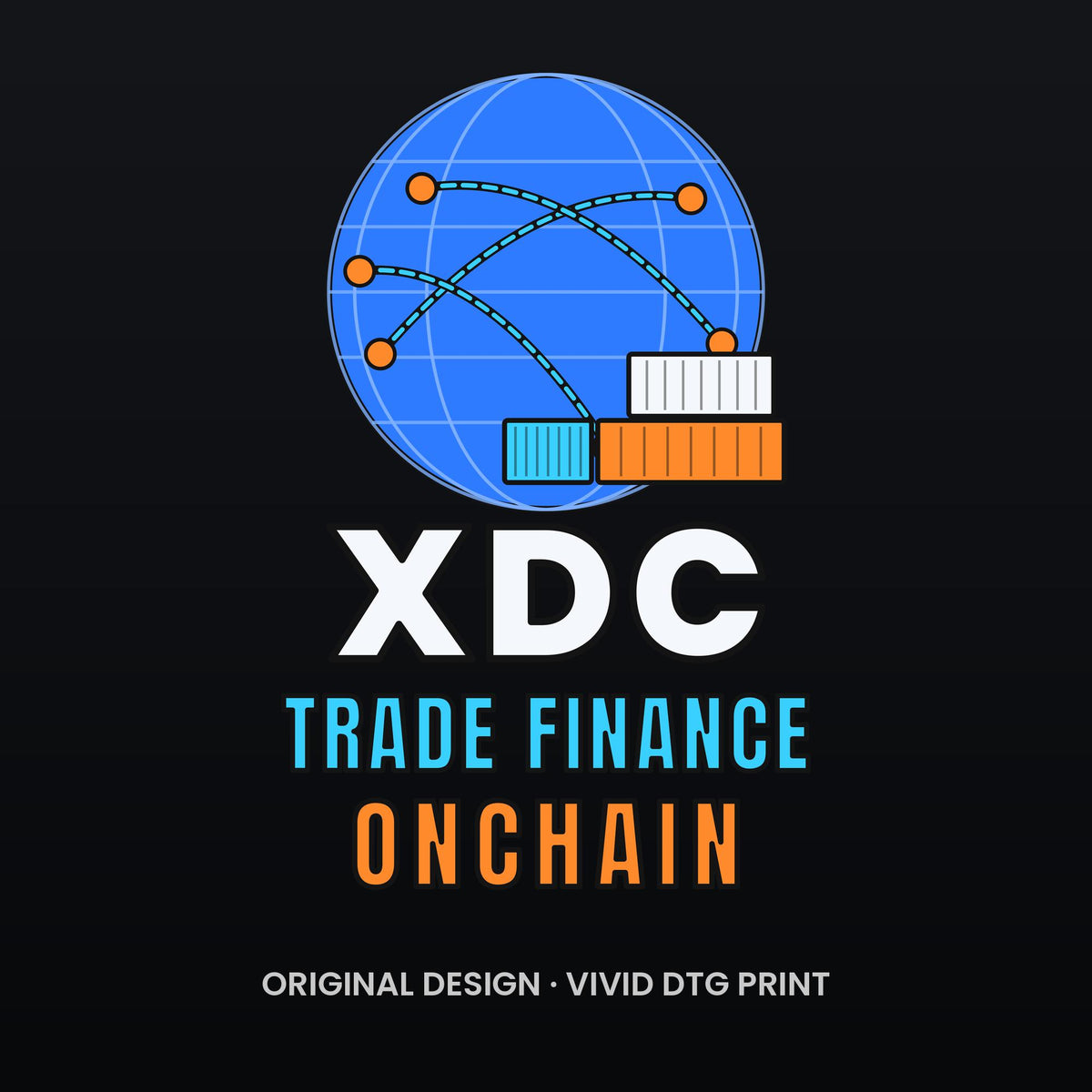XDC Long Sleeve Shirt, Trade Finance Onchain Crypto Tee, XDC Network Holder Gift, Real World Asset Shirt, Crypto Investor Gift
