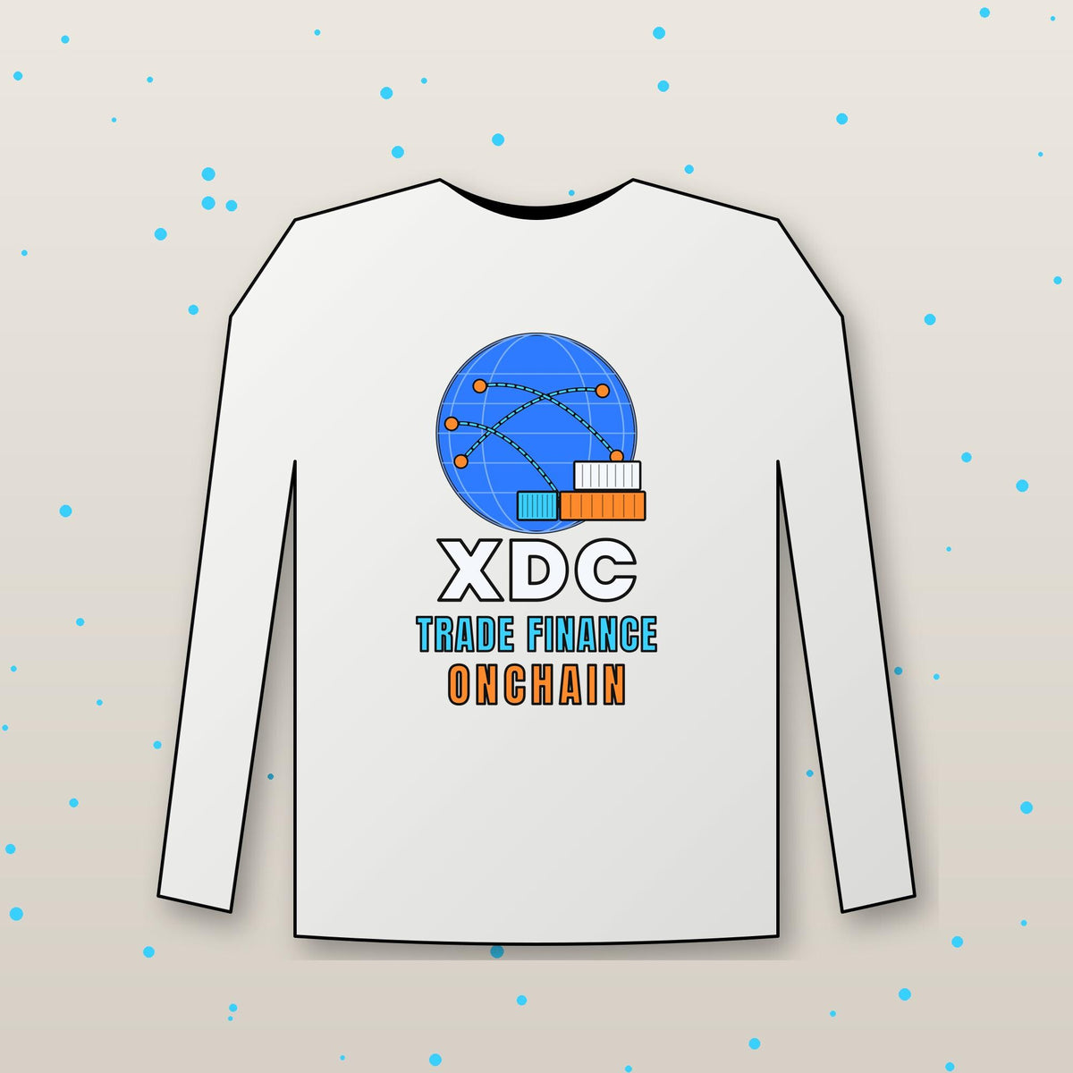 XDC Long Sleeve Shirt, Trade Finance Onchain Crypto Tee, XDC Network Holder Gift, Real World Asset Shirt, Crypto Investor Gift
