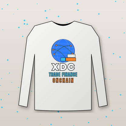 XDC Long Sleeve Shirt, Trade Finance Onchain Crypto Tee, XDC Network Holder Gift, Real World Asset Shirt, Crypto Investor Gift