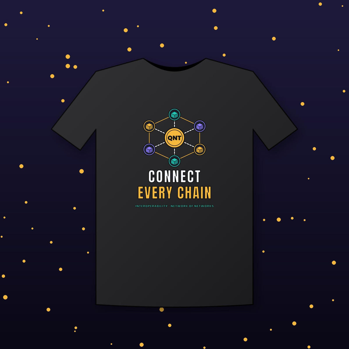 QNT Shirt, Quant Crypto T-Shirt, Connect Every Chain, QNT Holder Gift, Interoperability Tee, Blockchain Shirt, Crypto Investor Gift