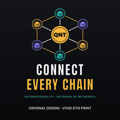 QNT Shirt, Quant Crypto T-Shirt, Connect Every Chain, QNT Holder Gift, Interoperability Tee, Blockchain Shirt, Crypto Investor Gift