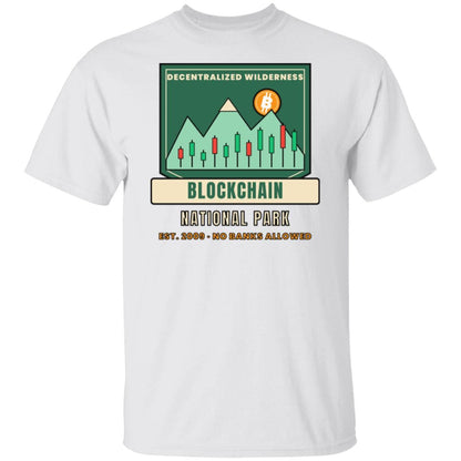 Blockchain National Park Shirt, Funny Bitcoin T-Shirt, Vintage Park Badge Crypto Tee, Hiking Crypto Gift, Crypto Investor Gift