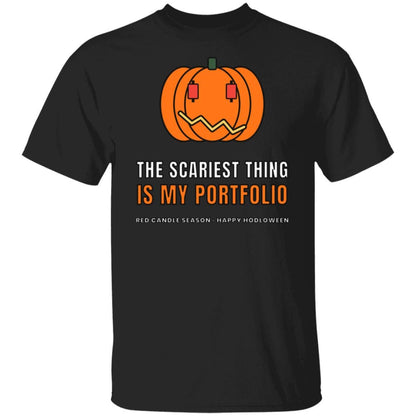 Halloween Crypto Shirt, Scariest Thing Is My Portfolio T-Shirt, Funny Bitcoin Pumpkin Tee, Crypto Trader Halloween Gift