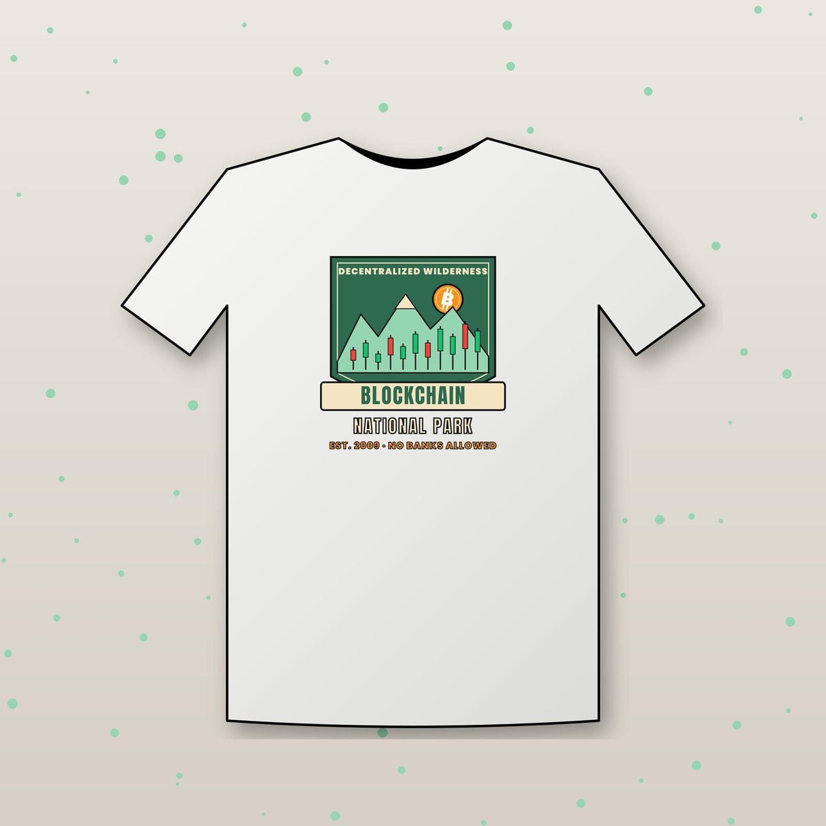 Blockchain National Park Shirt, Funny Bitcoin T-Shirt, Vintage Park Badge Crypto Tee, Hiking Crypto Gift, Crypto Investor Gift