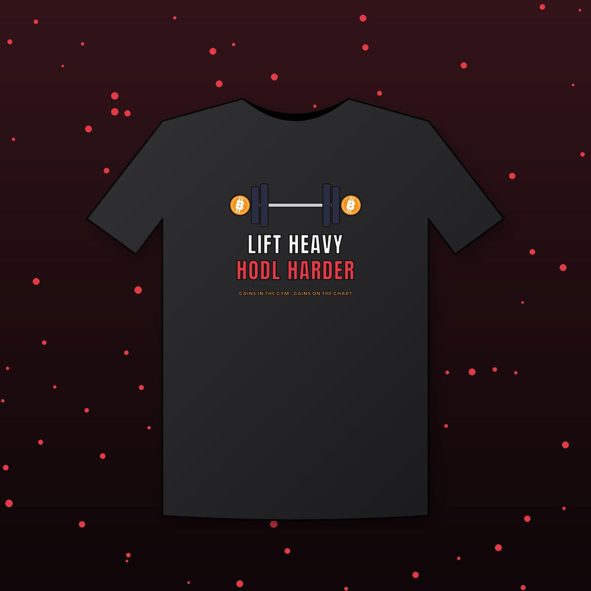Lift Heavy Hodl Harder Shirt, Bitcoin Gym T-Shirt, Crypto Workout Tee, Weightlifting Gift, Funny Crypto Gym Shirt