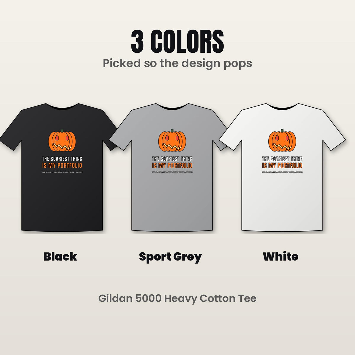 Halloween Crypto Shirt, Scariest Thing Is My Portfolio T-Shirt, Funny Bitcoin Pumpkin Tee, Crypto Trader Halloween Gift