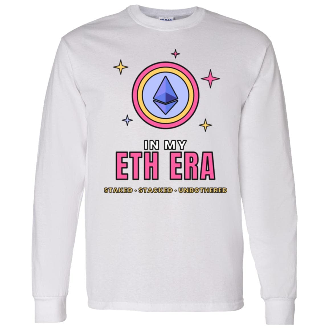 In My ETH Era Long Sleeve Shirt, Ethereum Tee, Retro Crypto Shirt, Crypto Girl Gift, Ethereum Gift