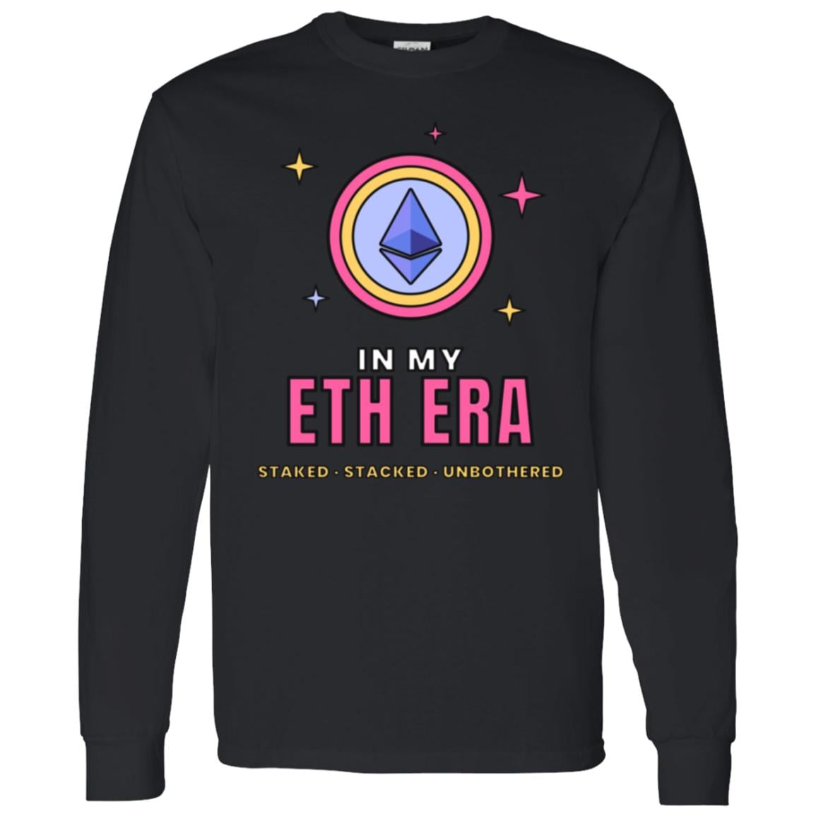 In My ETH Era Long Sleeve Shirt, Ethereum Tee, Retro Crypto Shirt, Crypto Girl Gift, Ethereum Gift