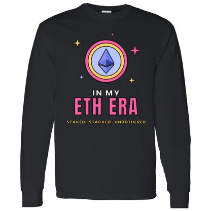 In My ETH Era Long Sleeve Shirt, Ethereum Tee, Retro Crypto Shirt, Crypto Girl Gift, Ethereum Gift