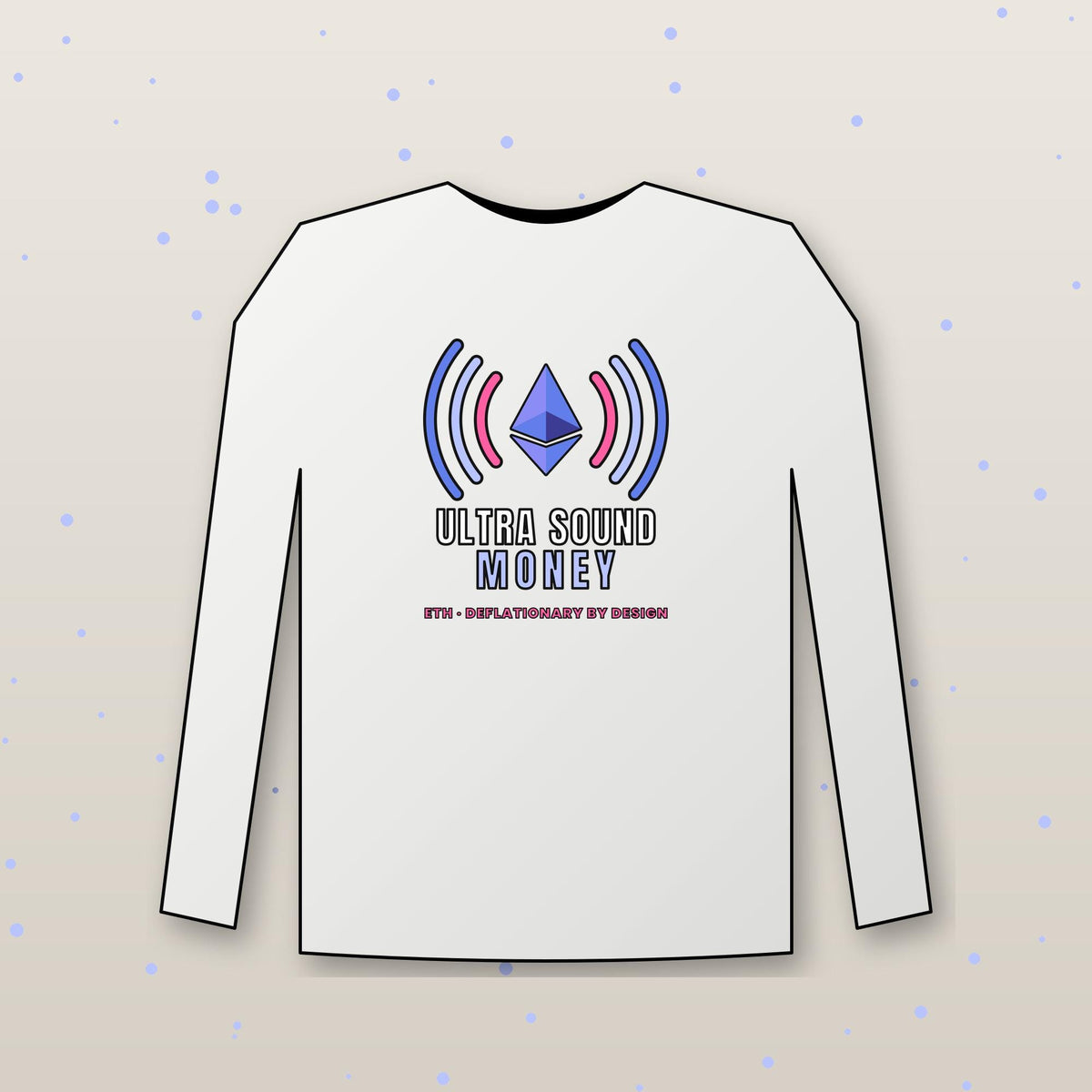 Ultra Sound Money Long Sleeve Shirt, Ethereum Tee, ETH Crypto Shirt, Crypto Investor Gift, Blockchain Gift