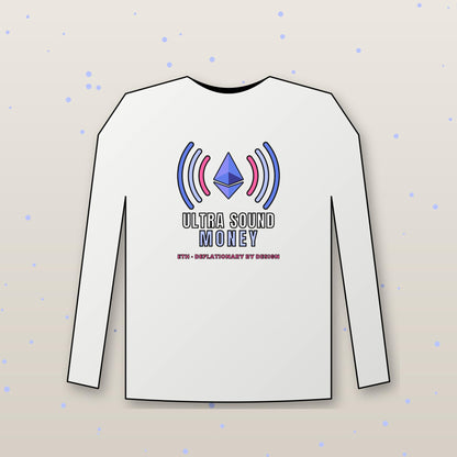 Ultra Sound Money Long Sleeve Shirt, Ethereum Tee, ETH Crypto Shirt, Crypto Investor Gift, Blockchain Gift