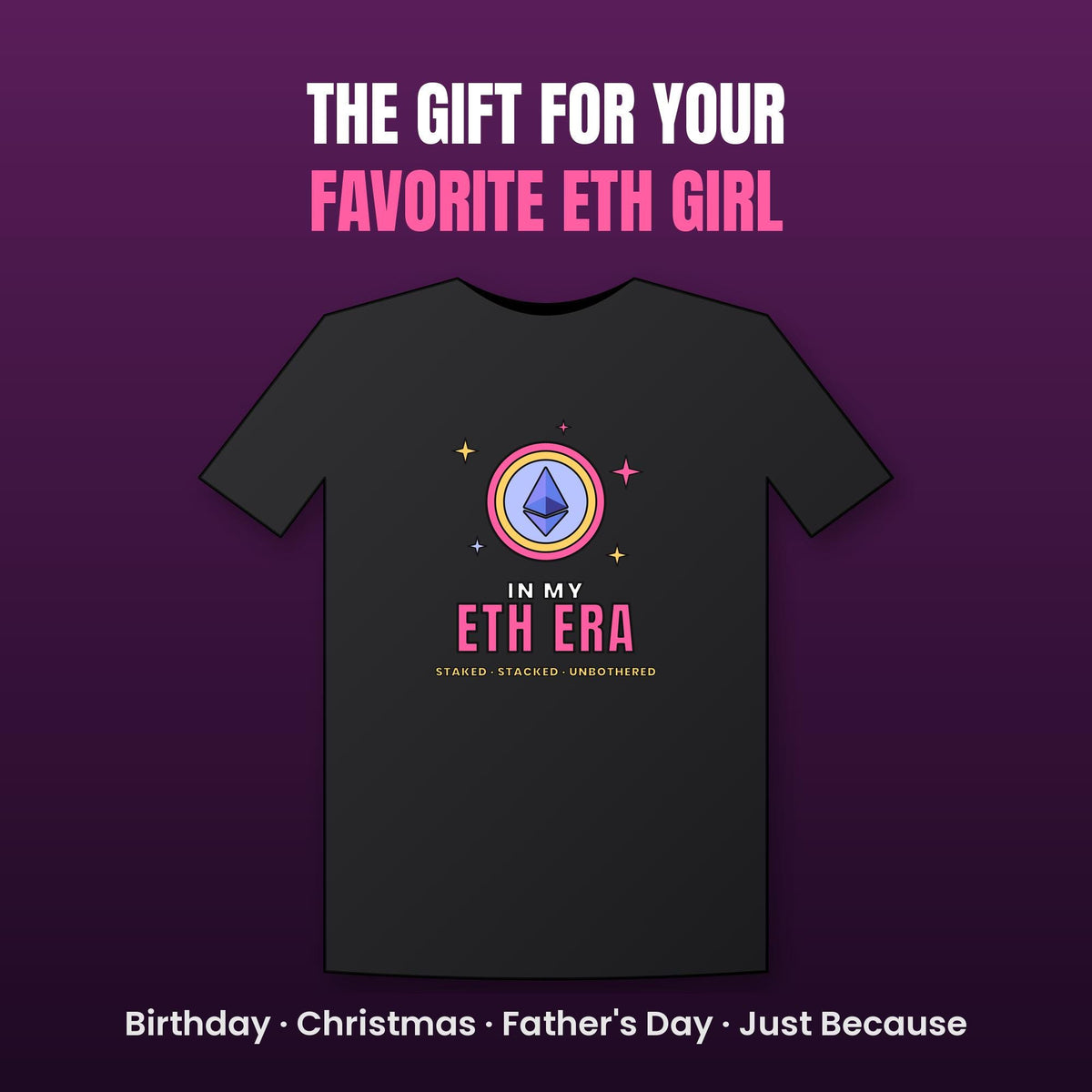 In My ETH Era Shirt, Ethereum T-Shirt, Retro Crypto Tee, Crypto Girl Gift, Ethereum Gift, Trendy Eras Crypto Shirt