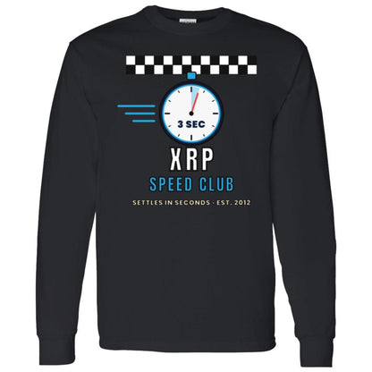 XRP Speed Club Long Sleeve Shirt, XRP Tee, Retro Racing Crypto Shirt, XRP Army Gift