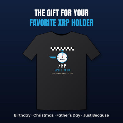 XRP Speed Club Shirt, XRP T-Shirt, Retro Racing Crypto Tee, XRP Army Gift, Crypto Investor Gift, Altcoin Shirt