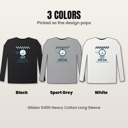 XRP Speed Club Long Sleeve Shirt, XRP Tee, Retro Racing Crypto Shirt, XRP Army Gift