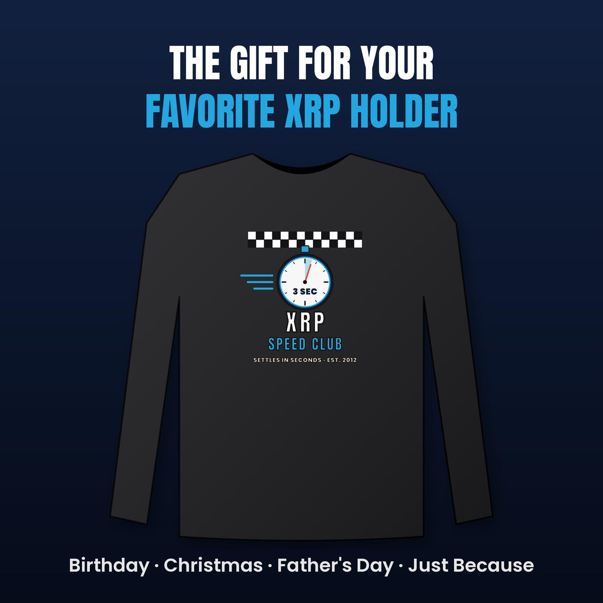 XRP Speed Club Long Sleeve Shirt, XRP Tee, Retro Racing Crypto Shirt, XRP Army Gift