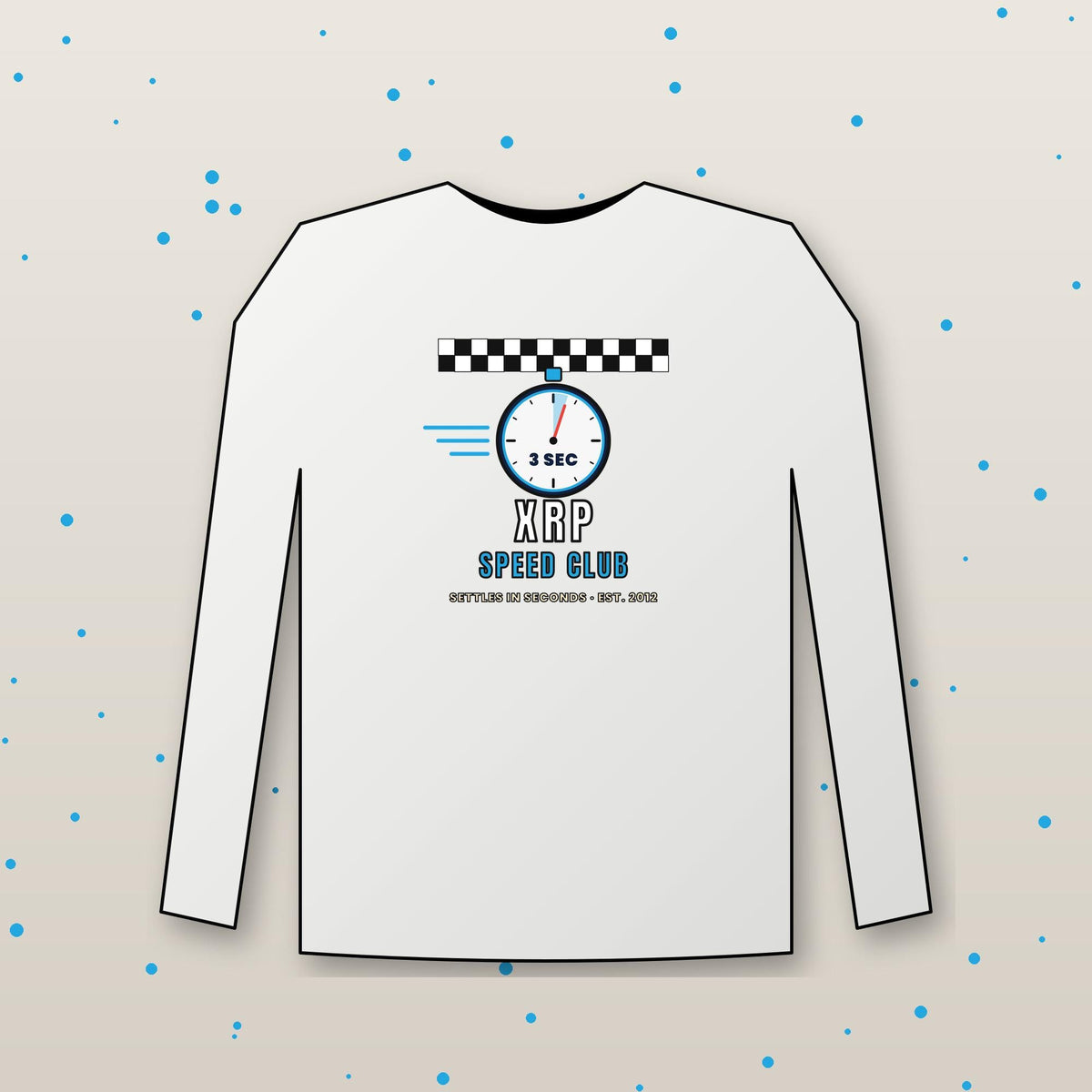 XRP Speed Club Long Sleeve Shirt, XRP Tee, Retro Racing Crypto Shirt, XRP Army Gift