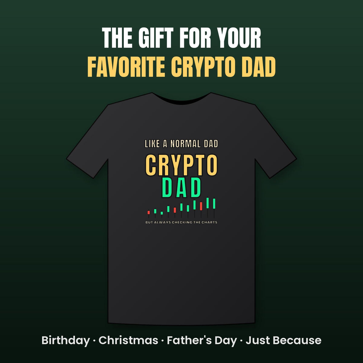Crypto Dad Shirt, Funny Bitcoin Dad T-Shirt, Crypto Trader Dad Tee, Fathers Day Crypto Gift, Christmas Gift For Dad