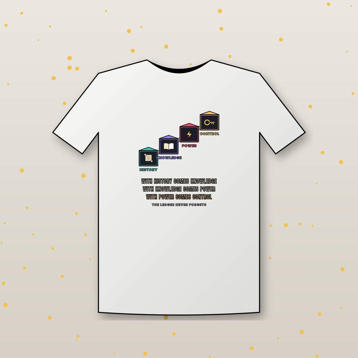 With History Comes Knowledge Shirt, Knowledge Is Power Tee, Blockchain Crypto T-Shirt, Bitcoin Investor Gift, Motivational Shirt
