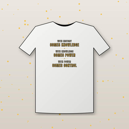 With History Comes Knowledge Shirt, Knowledge Is Power Quote Tee, Motivational T-Shirt, History Buff Gift, Inspirational Shirt