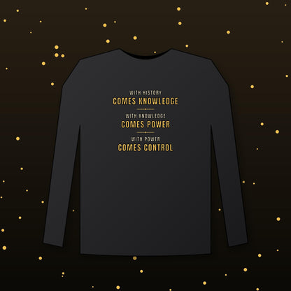 With History Comes Knowledge Long Sleeve Shirt, Knowledge Is Power Quote Tee, Motivational Shirt, History Gift