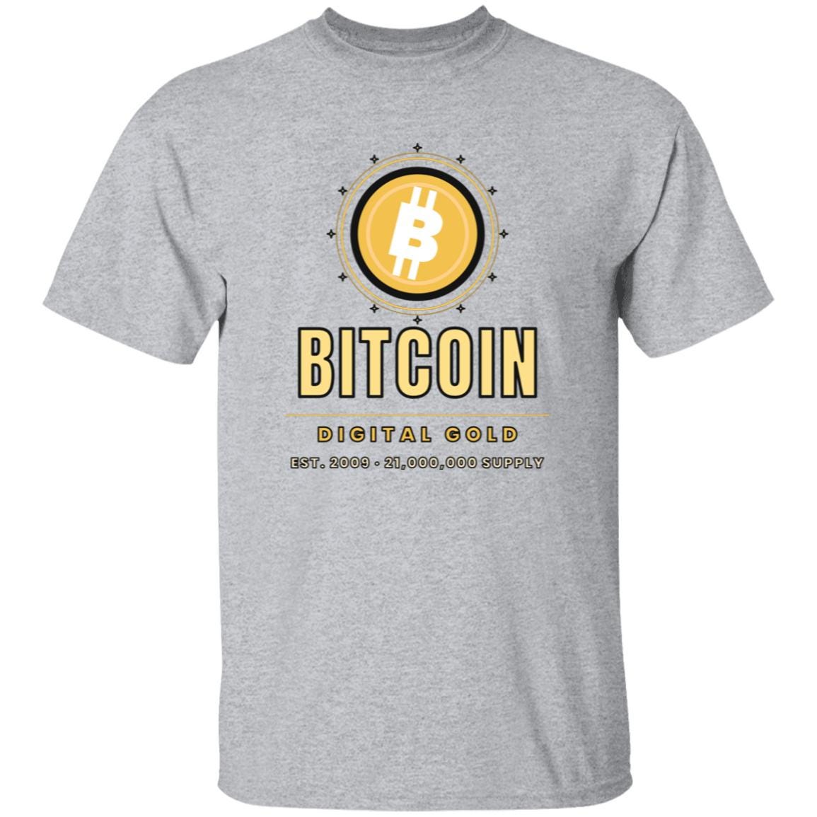 Gold Bitcoin Shirt, Digital Gold T-Shirt, Bitcoin Gift For Men, Crypto Investor Tee, BTC Shirt, Bitcoin Lover Gift