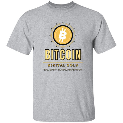 Gold Bitcoin Shirt, Digital Gold T-Shirt, Bitcoin Gift For Men, Crypto Investor Tee, BTC Shirt, Bitcoin Lover Gift