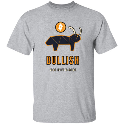 Bitcoin Bull Shirt, Bullish On Bitcoin T-Shirt, Crypto Bull Market Tee, Bitcoin Gift For Men, Crypto Trader Gift