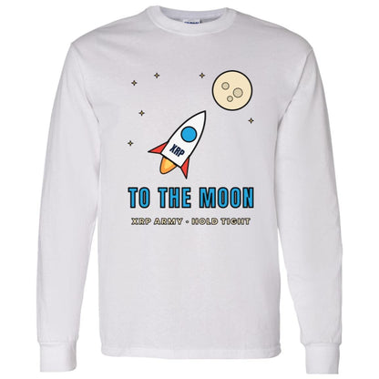 XRP To The Moon Long Sleeve Shirt, Army Tee, Rocket Crypto Shirt, Altcoin Holder Gift