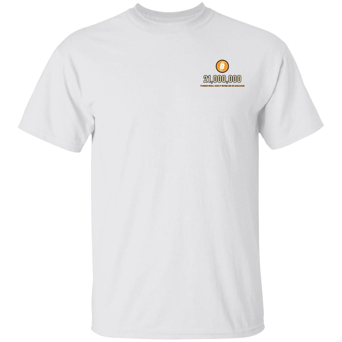 Bitcoin 21 Million Shirt, Minimalist Bitcoin T-Shirt, Small Chest BTC Tee, Crypto Gift For Men, Bitcoin Supply Shirt