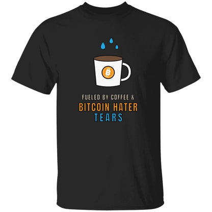 Bitcoin Hater Tears Shirt, Funny Bitcoin T-Shirt, Coffee And Crypto Tee, Bitcoin Gift, Crypto Humor Shirt