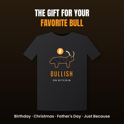 Bitcoin Bull Shirt, Bullish On Bitcoin T-Shirt, Crypto Bull Market Tee, Bitcoin Gift For Men, Crypto Trader Gift