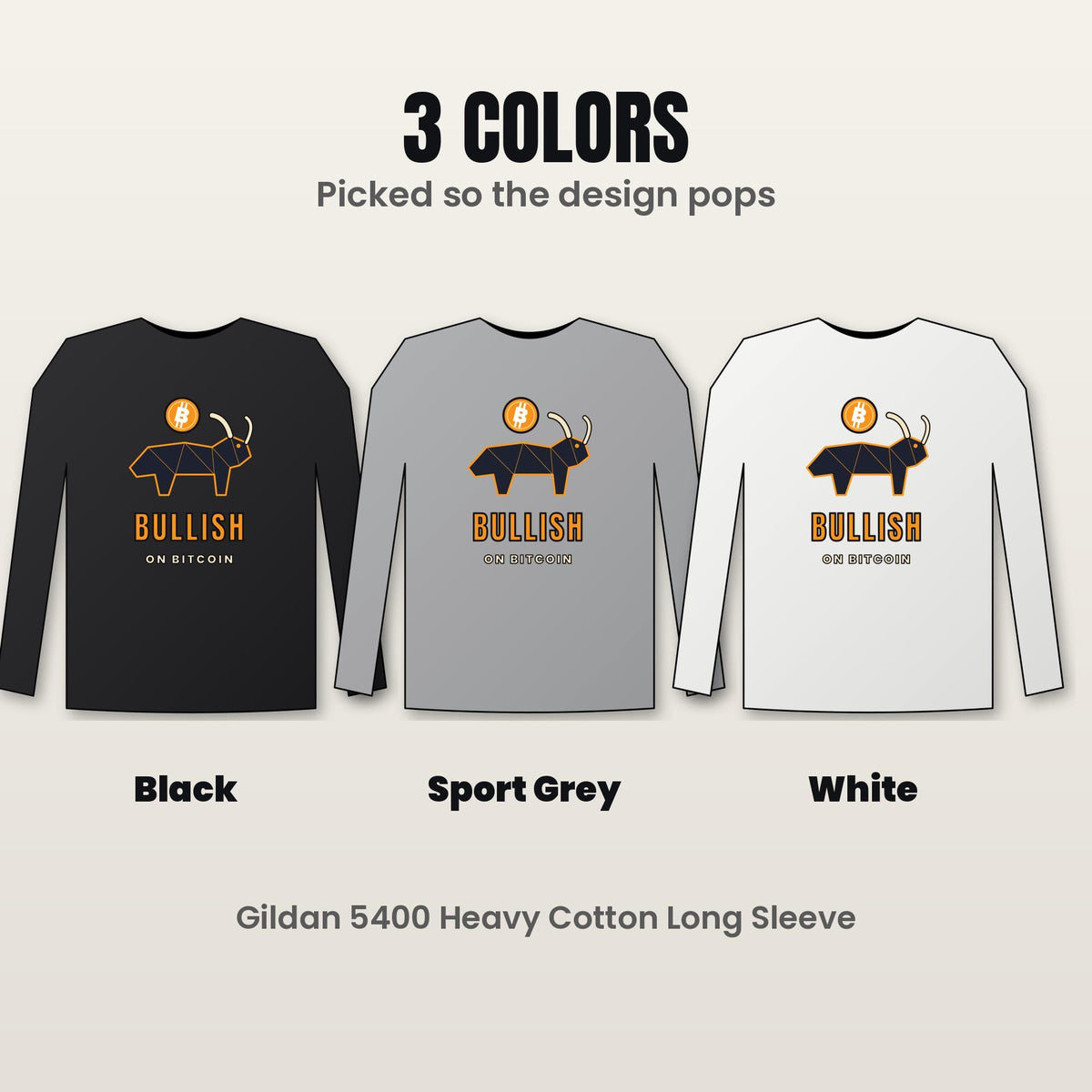 Bitcoin Bull Long Sleeve Shirt, Bullish On Bitcoin Tee, Crypto Bull Market Shirt, Crypto Trader Gift